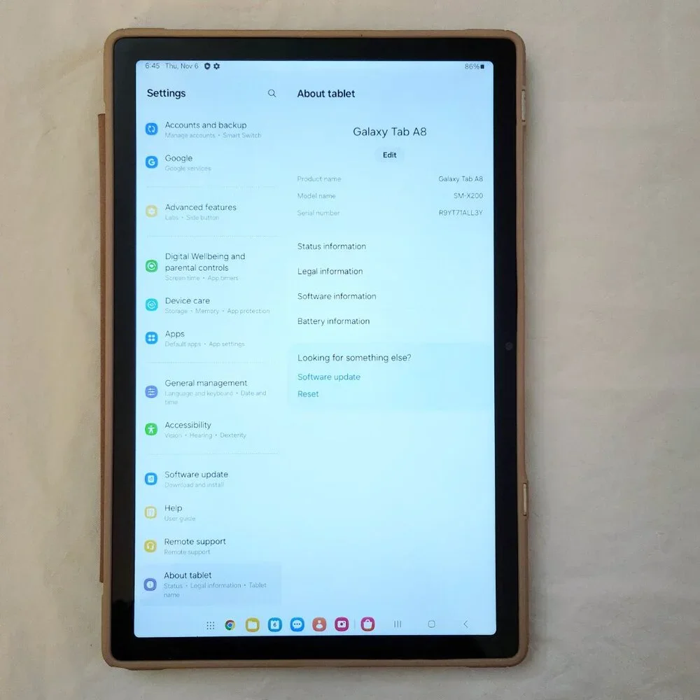 Samsung Galaxy Tab A8, 32GB, Pink Gold (Wi-Fi)